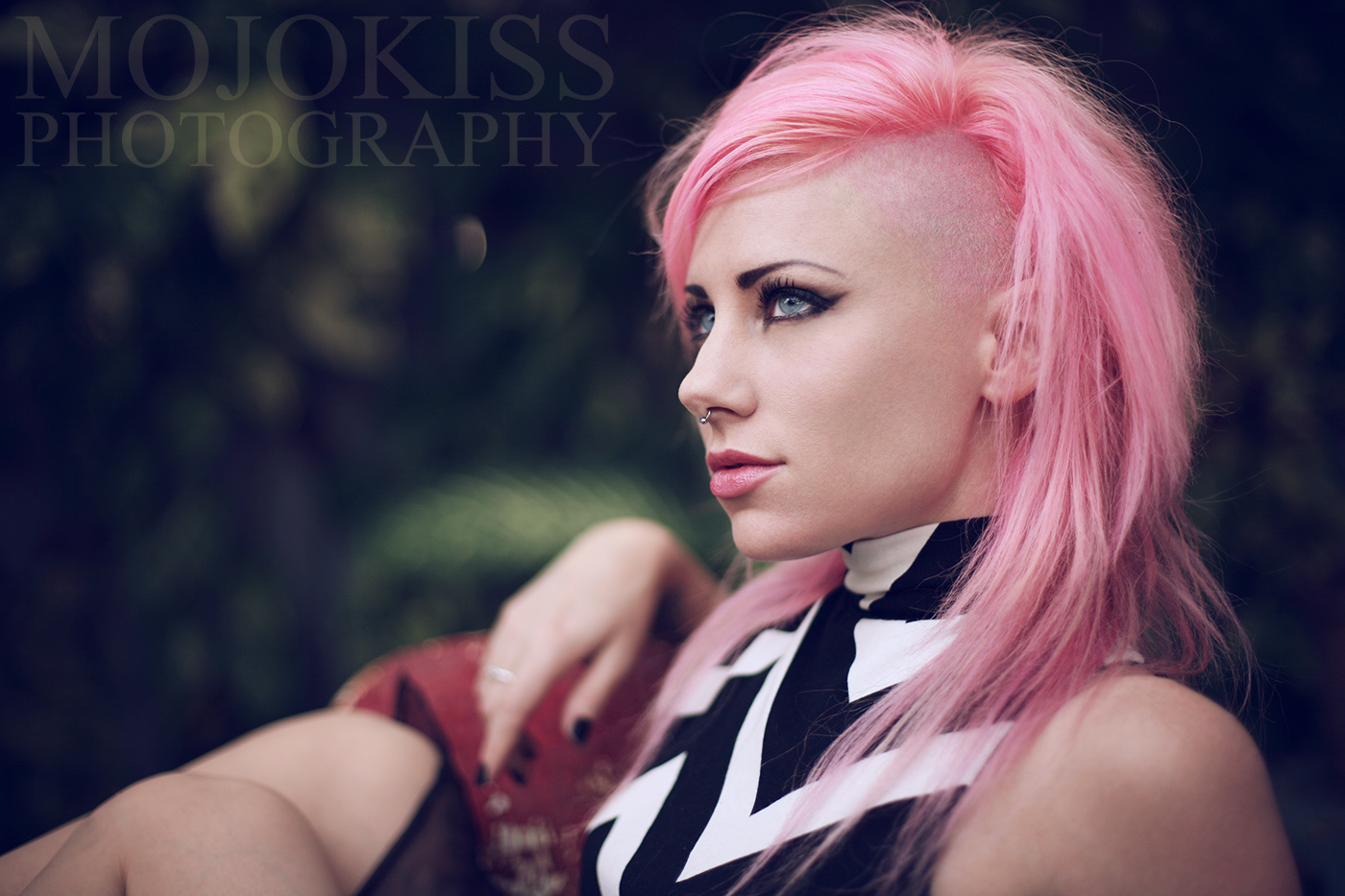 pink hair, professional portrait photographer in st pete, tampa bay